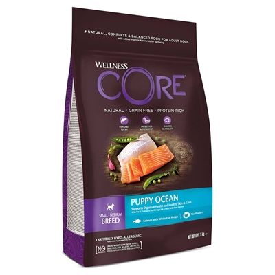 Wellness Core Puppy Ocean Hvalpefoder med Laks Small Breed 5 Kg